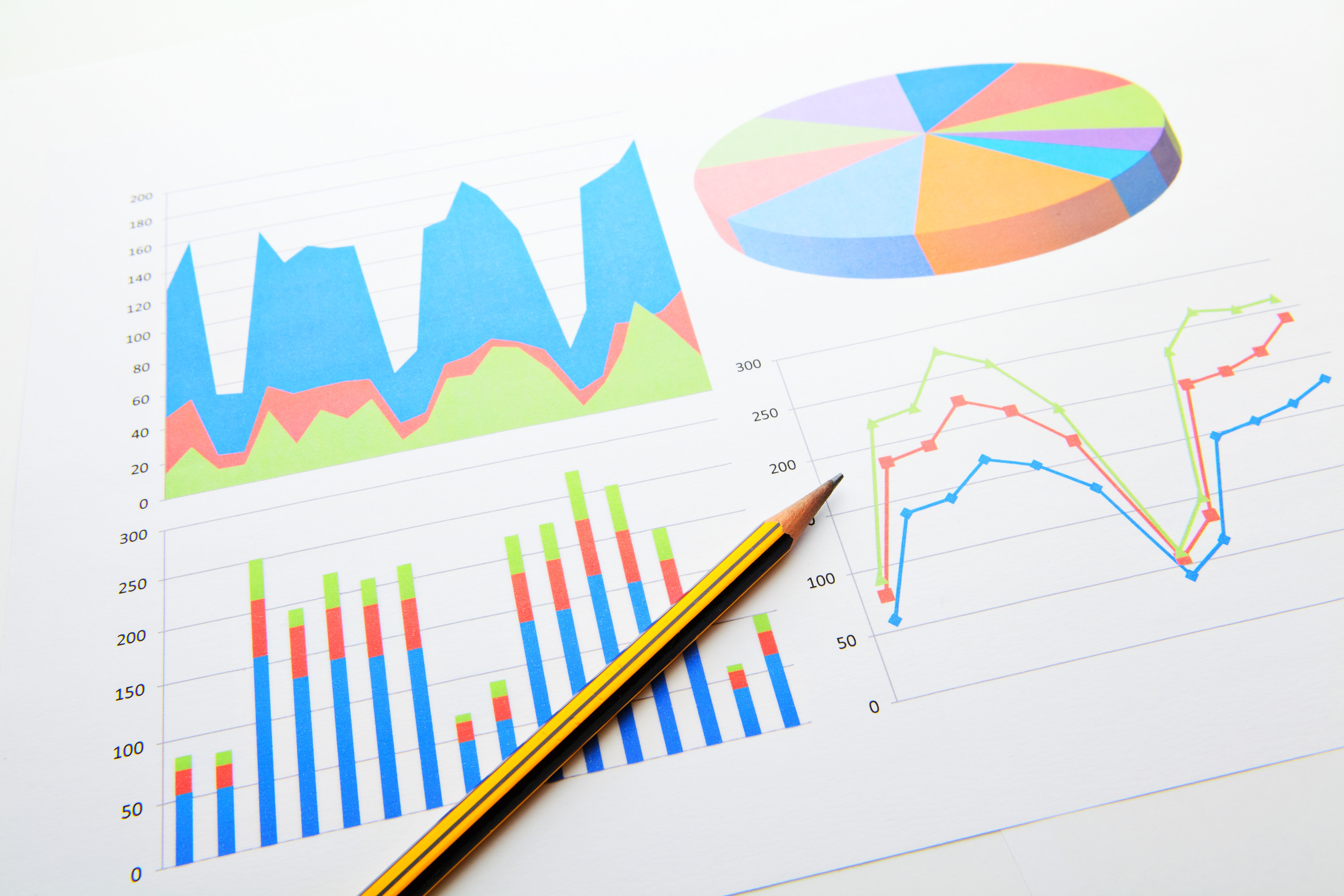 A printed sheet of analytics