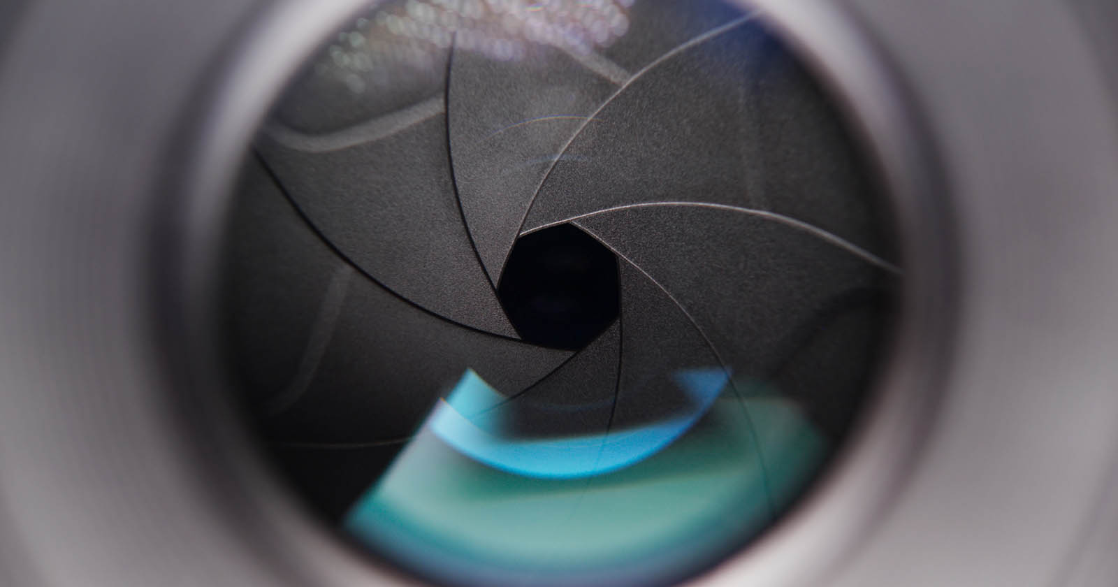 A closeup of a camera lens
